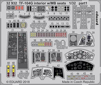 Eduard 32932 TF-104G interior w/MB seats 1/32