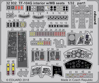 Eduard 32932 TF-104G interior w/MB seats 1/32
