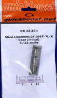 Quickboost QB32 234 Bf 109F/G/K seat (metal type) 1/32