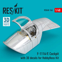Reskit RSU48-0166 F-111A/E Cockpit with 3D decals (HOBBYB) 1/48