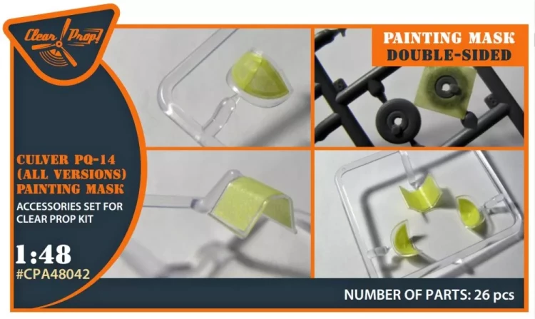 Clear Prop CPA48042 Culver PQ-14 painting mask (CL.PROP) 1/48