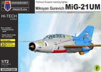 Kovozavody Prostejov H7209 MiG-21UM (3x camo) HI-TECH 1/72