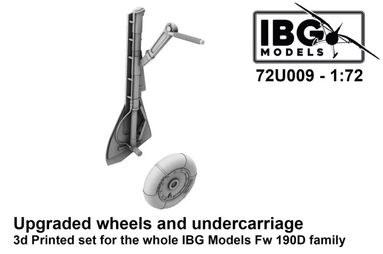 IBG Models U7209 Upgraded Wheels and Undercarriage for Fw 190D 1/72