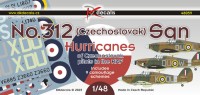 Dk Decals 48059 No.312 Sqn RAF Hurricanes CZ pilots (9x camo) 1/48