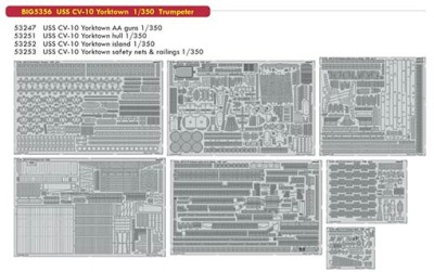 Eduard BIG05356 1/350 USS CV-10 Yorktown (TRUMP)