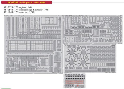 Eduard BIG49299 B-17F part II (HKM) 1/48