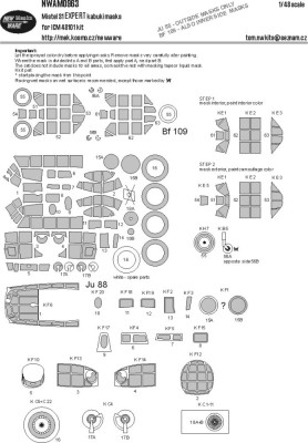 New Ware NWA-M0963 Mask Mistel S1 EXPERT (ICM 48101) 1/48