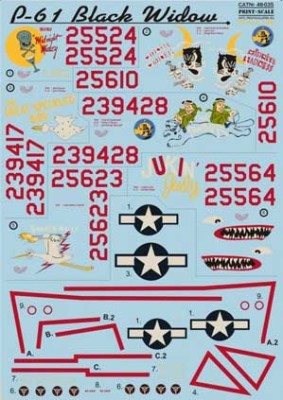 Print Scale 48-035 P-61 Black Widow ч.2 1/48