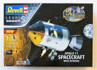 Revell 03703 APOLLO 11 SPACECRAFT WITH INTERIOR 50TH ANNIVERSARY OF THE MOON LANDING 1/32