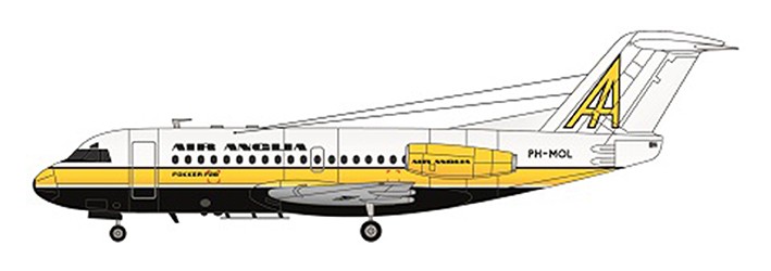 F-rsin Plastic FRP4088 Fokker F-28-1000 Air Anglia 1/144