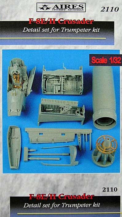 Aires 2110 F-8E/H Crusader detail set 1/32