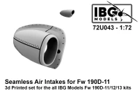 IBG Models U7243 Fw 190D-11/12/13 Seamless Air Intakes 1/72