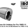 IBG Models U7243 Fw 190D-11/12/13 Seamless Air Intakes 1/72