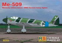 RS Model 92203 Me-509 German WWII Heavy Fighter (4x camo) 1/72