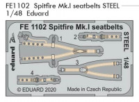 Eduard FE1112 1/48 Spitfire Mk.I seatbelts STEEL (EDU)