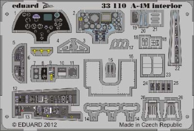 Eduard 33110 1/32 Фототравление A-4M interior S.A.