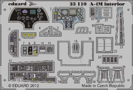 Eduard 33110 1/32 Фототравление A-4M interior S.A.