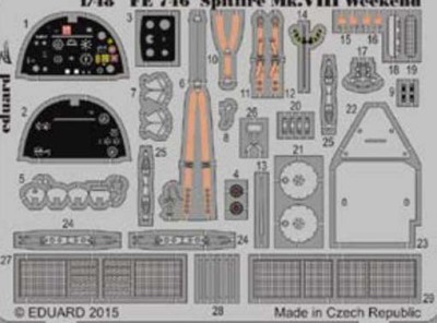 Eduard FE746 Spitfire Mk.VIII Weekend 1/48