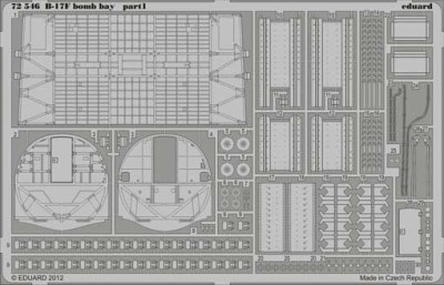 Eduard 72546 1/72 Фототравление для B-17F bomb bay