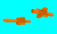 Lf Model 3D4806 AS.12 missile - 2 pcs. (3D-printed) 1/48
