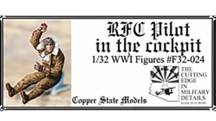 Copper State Models F32-024 RFC Pilot in the cockpit 1/32