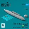 Reskit 72471 SUU-23 20mm gun pod (close gun bay) 1/72