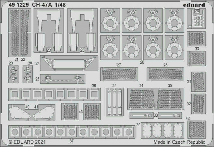 Eduard 491229 SET CH-47A (HOBBYB) 1/48