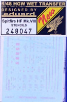 HGW 248047 STENCILS Spitfire HF Mk.VIII (EDU) 1/48
