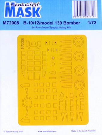 Special Hobby SM72008 1/72 Mask for B-10/12/model 139 Bomber (SP.HOBBY)