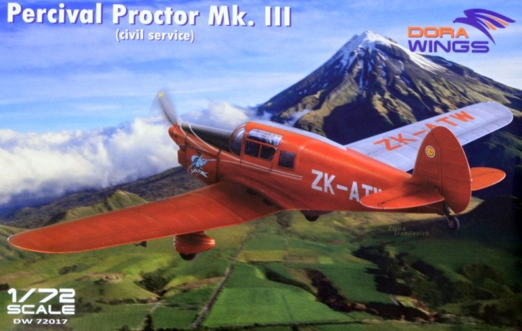 Dora Wings 72017 Percival Proctor Mk.III - civil (4x camo) 1/72