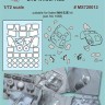 A-Squared BMS720012 Sikorsky MH-53E Sea Dragon die-cut mask for painting canopy frame and wheel hub. 1/72