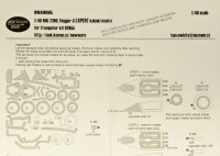 New Ware NWA-M0105 Mask MiG-23ML Flogger-G EXPERT (TRUM 02855) 1/48