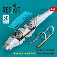 Reskit U48291 Rafale B cockpit (Basic ed.w/ 3D) (REV/ACAD) 1/48
