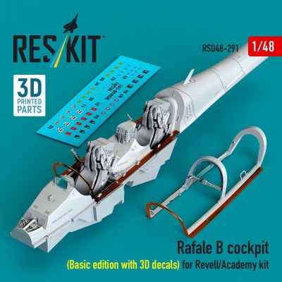 Reskit U48291 Rafale B cockpit (Basic ed.w/ 3D) (REV/ACAD) 1/48