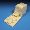 Barracuda Studios BCR48372 Messerschmitt Bf-109G-2 Though Bf-109G-10 Seat with Molded In Belts (designed to be used with Eduard kits) 1/48