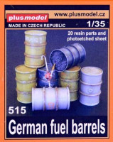 Plus model 515 1/35 German fuel barrels (20 resin parts + PE)