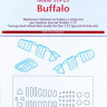 Peewit PW-M72106 1/72 Canopy mask model 339-23 Buffalo (SP.HOBBY)