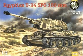 Military Wheels MW7239 T-34 100-mm SP Gun