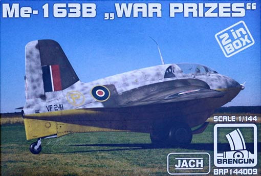 Brengun BRP144009 Me-163B 'War prizes' 2-in-1 (plastic kits) 1/144