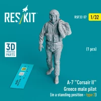 Reskit F32057 A-7 'Corsair II' Greece male pilot standing 2 1/32