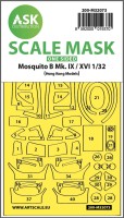 Art Scale 200-M32073 de Havilland Mosquito B Mk.IX/XVI canopy frame paint masks (outside only) 1/32