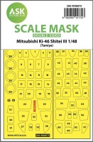 Art Scale 200-M48075 Mitsubishi Ki-46 Shitei III wheels and canopy frame paint masks (inside and outside) 1/48
