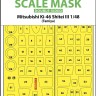 Art Scale 200-M48075 Mitsubishi Ki-46 Shitei III wheels and canopy frame paint masks (inside and outside) 1/48
