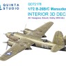Quinta studio QD72176 B-26B Marauder (Hasegawa/Eduard/Hobby2000) 3D Декаль интерьера 1/72