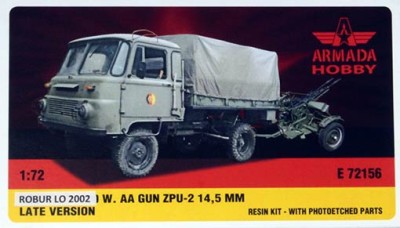 Armada Hobby E72156 ROBUR LO2002 w/ AA Gun ZPU-2 14,5mm Late 1/72