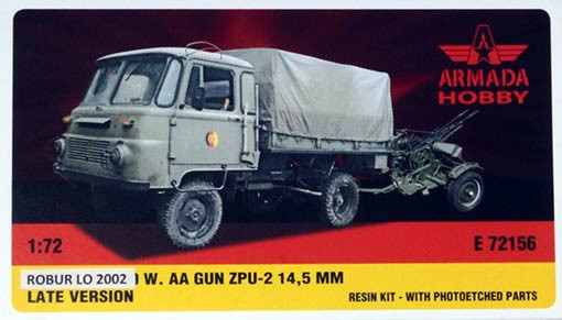 Armada Hobby E72156 ROBUR LO2002 w/ AA Gun ZPU-2 14,5mm Late 1/72