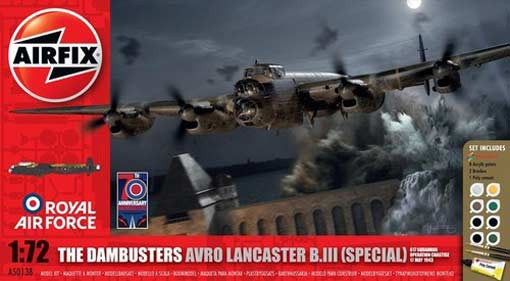 Airfix 50138 Ланкастер B Iii Special Dambuster Британский Бомбардировщик 1/72