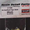 Kora Model D7286 Wheels for De Havilland Tiger Moth 1/72