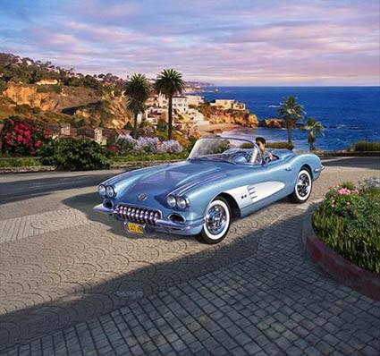 Revell 07037 Corvette Roadster 1958 REVELL 1 25