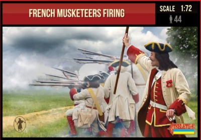 Strelets STR23472 French Musketeers Firing 1701-1714 Spanish Succession War 1/72
